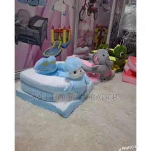 Baby Sit Me Up Pillow Blue