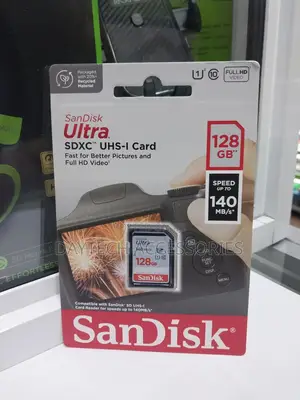Sandisk 128gb Ultra SDHC Uhs-I Hd Camera Memory Card 140mb/S