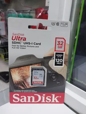 Sandisk 32gb Ultra Uhs-I SDHC Memory Card Class 10 for Camer