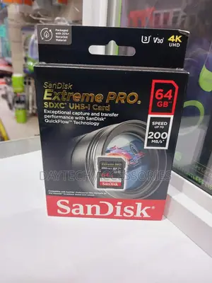 Sandisk Extreme Pro 64gb SDXC Uhs-I C10,U3,V30, Uhd Memory
