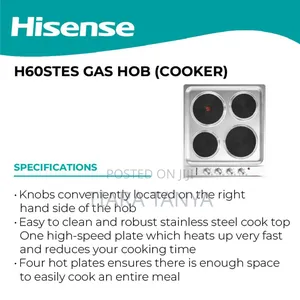 H60stes Hisense H60stes | Hob 60 Cm Hob