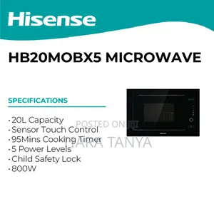 Hisense 20l Hb20mobx5 Built-in Microwave Oven – Black
