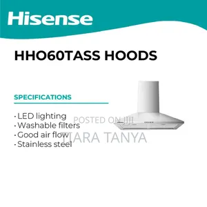 Hisense 60cm Hho60tass Built-in Pyramid Chimney Hood