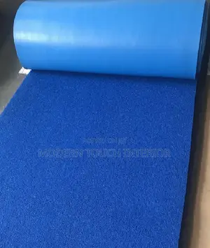 Blue PVC Spaghetti Flooring Mat
