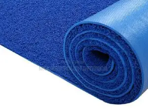 Blue PVC Spaghetti Flooring Carpet