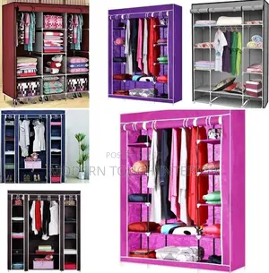 Portable Wooden Wardrobes- All Colors Available