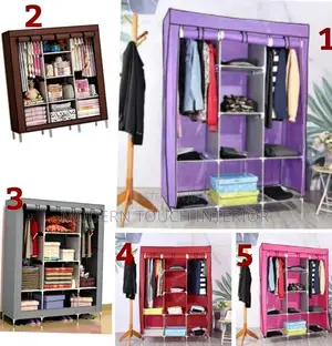 Durable Wooden Frame Portable Wardrobes