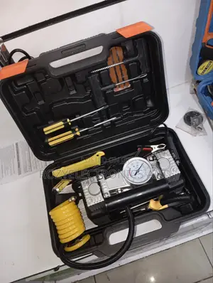 Portable Air Compressor With 2 Cylinder