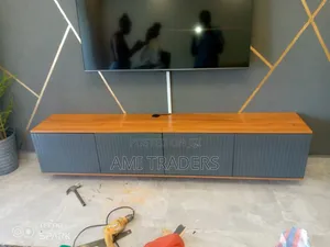 Luxury Floating Tv Stand With Natural Board (7ft)