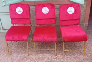 Church Seats or Conference Chairs With Logo.Red Colour.