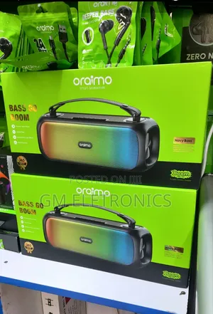 High Quality Oraimo Boom Bluetooth Speaker-Black.