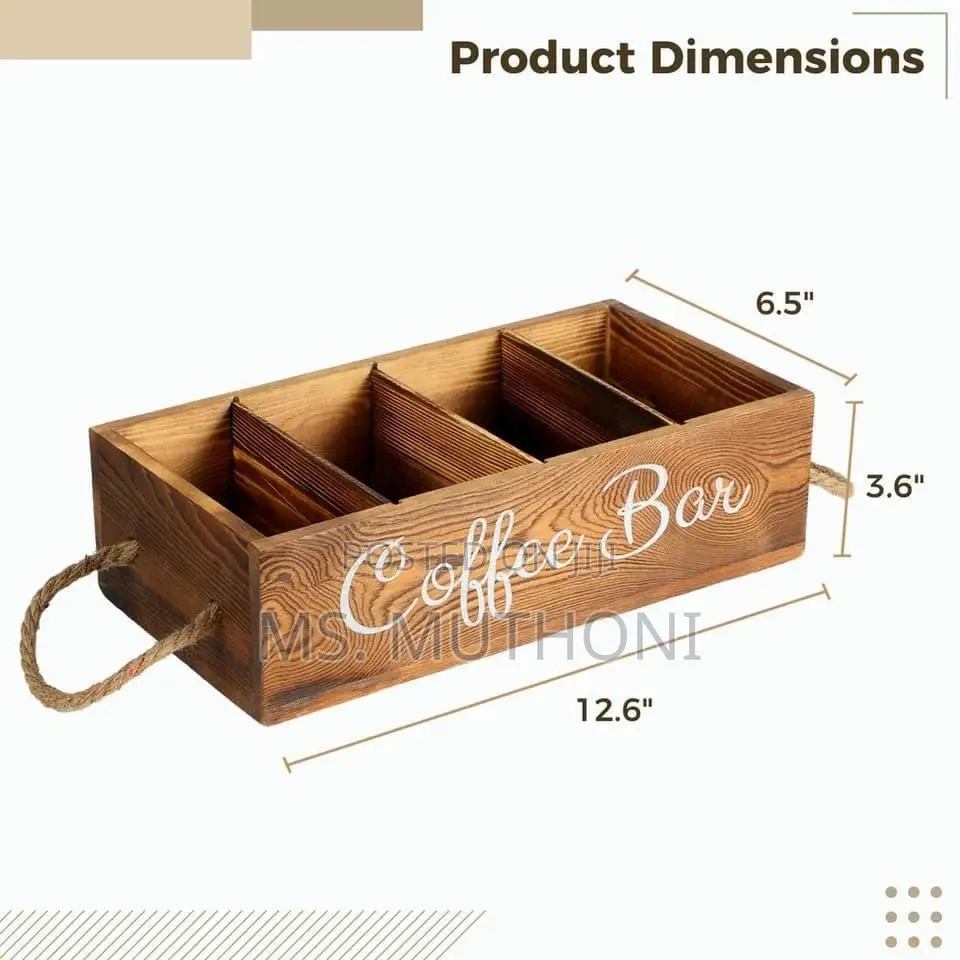 Wooden Coffee / Tea Organizer