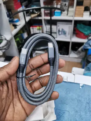 1mtr Charger Cord Power Wire USB-C to Usb C Braided