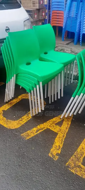 Safaricom Green Armless Plastic Chair
