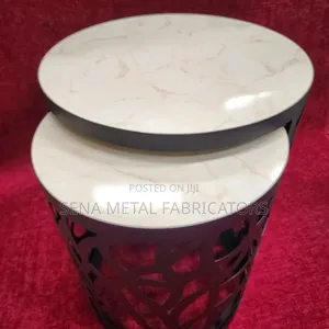 Unique Nesting Stools With Black Powder-Coating Finish.