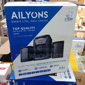 Ailyons 2.1 Ch Subwoofer Speaker System Bluetooth/Usb/Fm