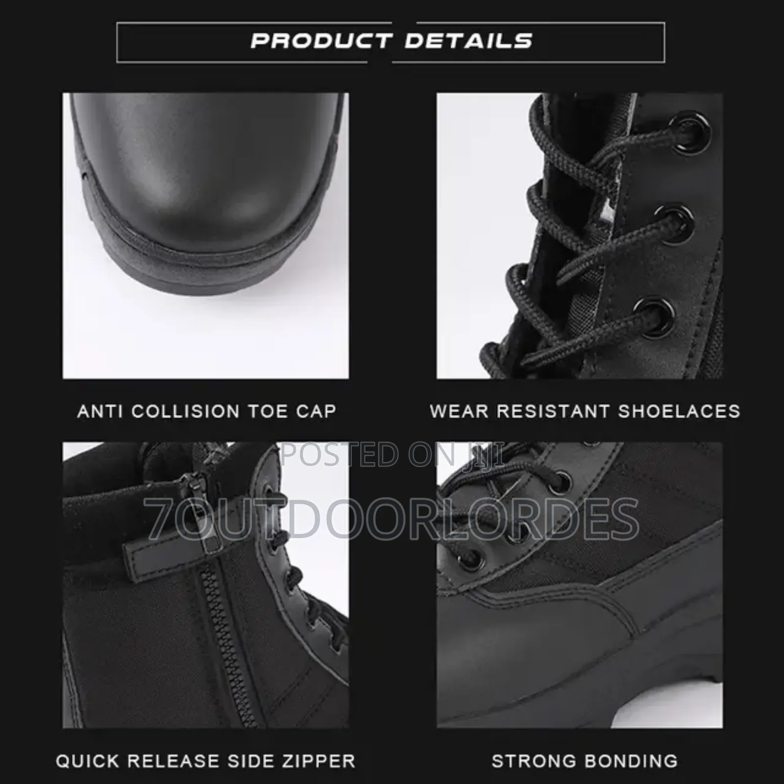 Swat Combat Boots Black