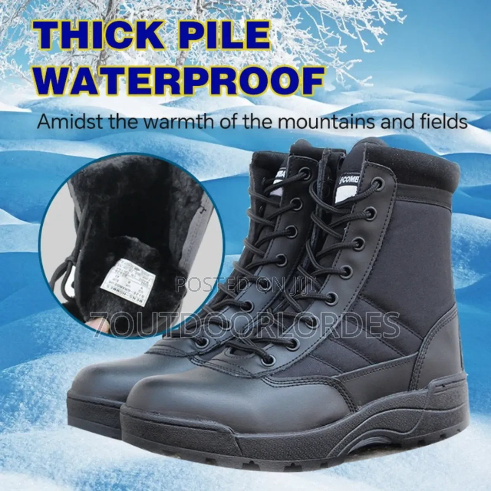 Swat Combat Boots Black