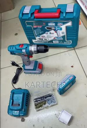 Total 20V Impact Cordless Drill Set With 2 Batteries