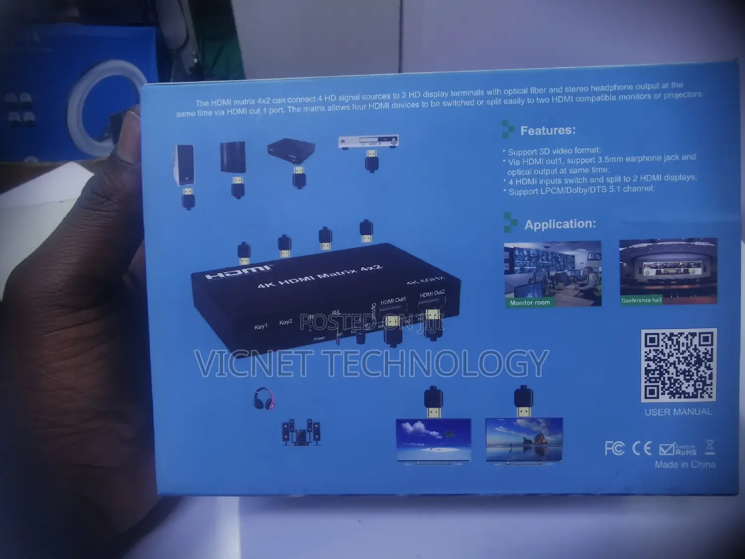 4 Ports HDMI Matrix Switch Upto Clarity