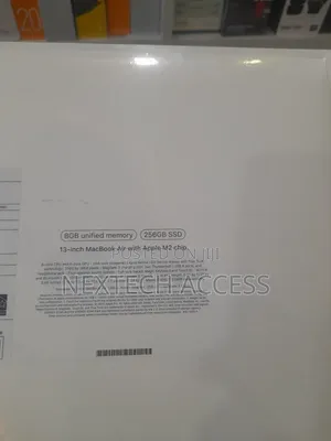New Laptop Apple MacBook Air 8GB Apple M2 SSD 256GB