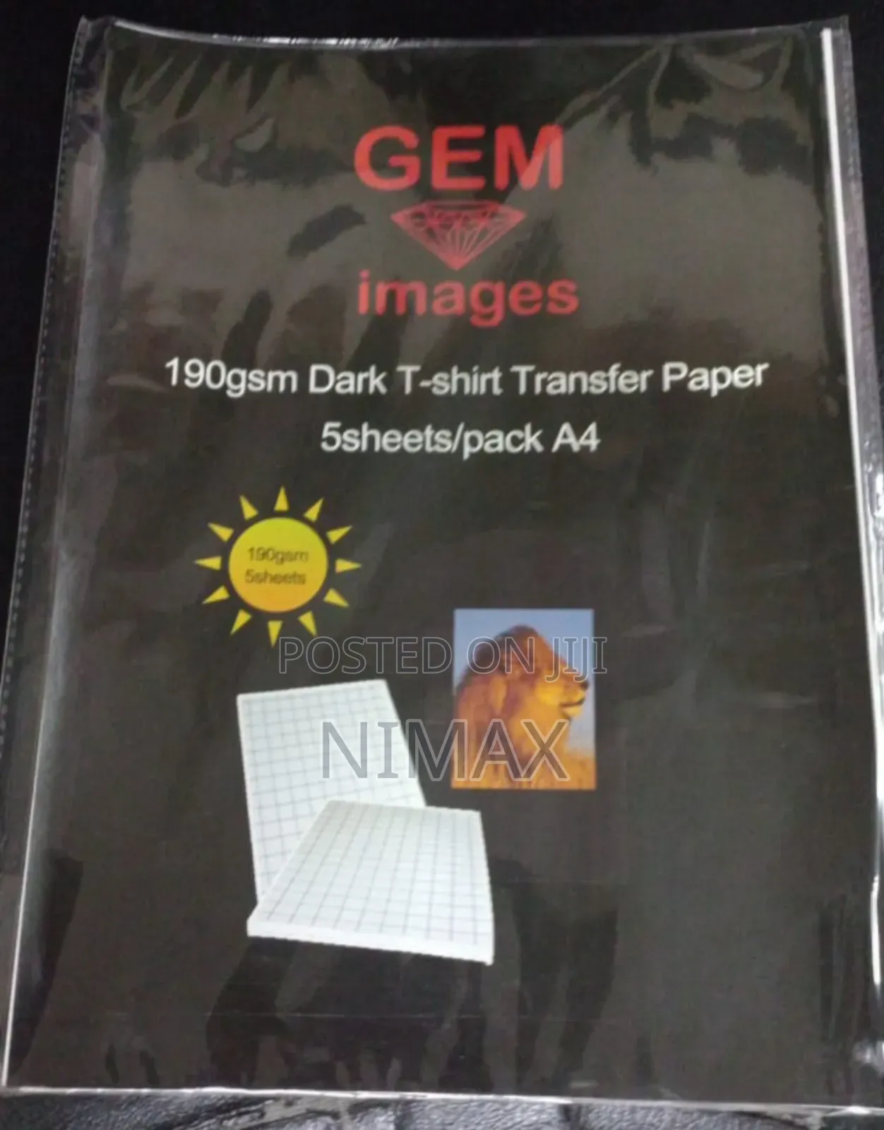 Dark and Light Heat Transfer Paper A4 Size