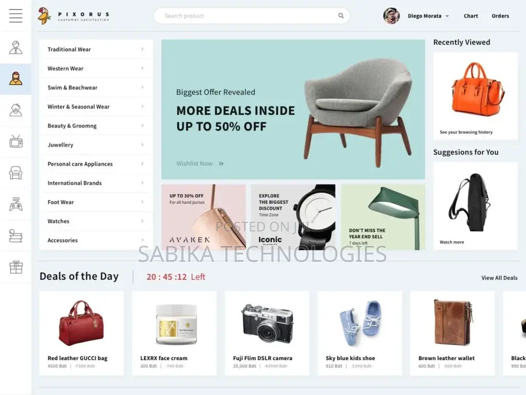 Offer Ecommerce Website!!