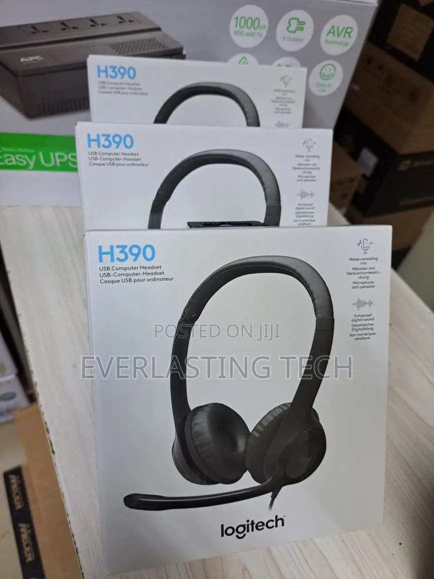 Logitech USB Headset H390 With Noise Cancelling Mic