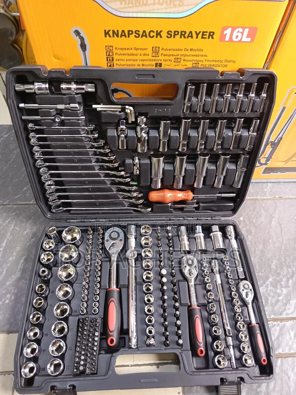 216pcs Combination Spanner Set Chrome Vanadium