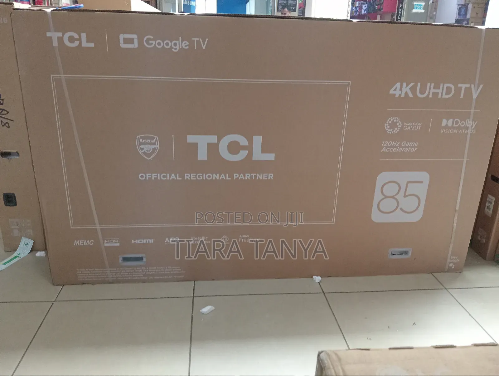 TCL 85" Smart Uhd Google Led Tv