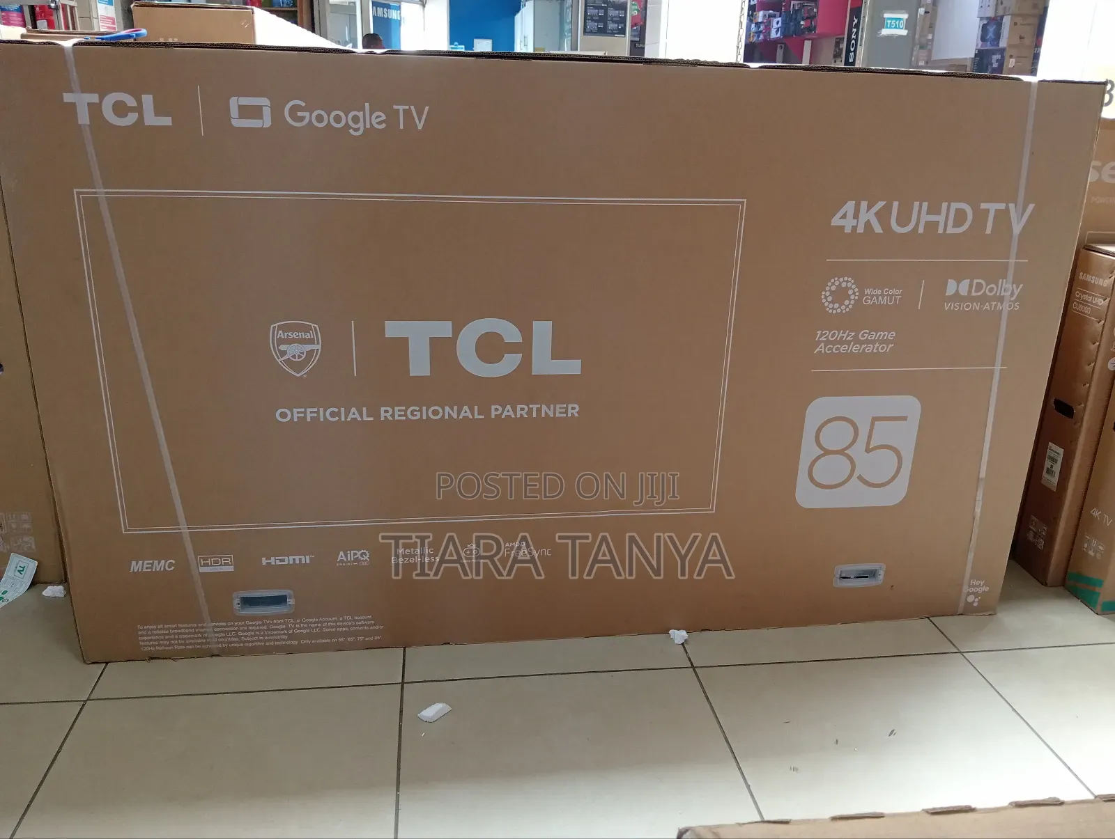 TCL 85" Smart Uhd Google Led Tv