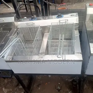 With Stand Stainless Steel Double Deep Fryers