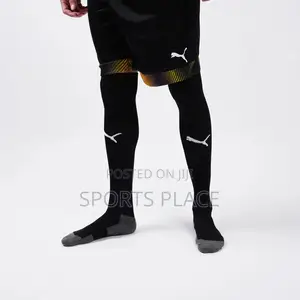 Extra Long Puma Liga Black Football Soccer Socks