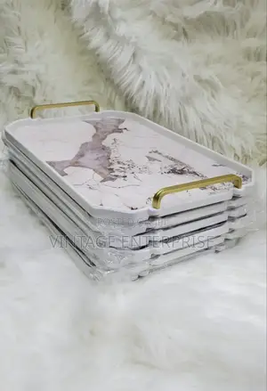 Decorative Marble Breakfast Serving Tray
