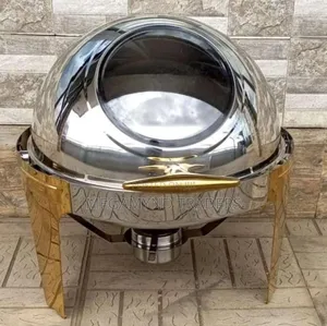 Round Roll Top Chaffing Dish 6l/Buffet Serving Dish