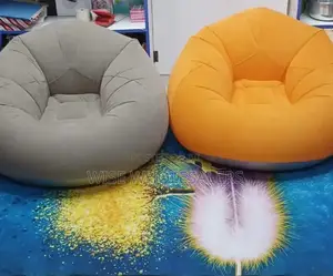 Large Inflatable Sofa Chair Bean Bag Flocking Pvc Garden°°•^