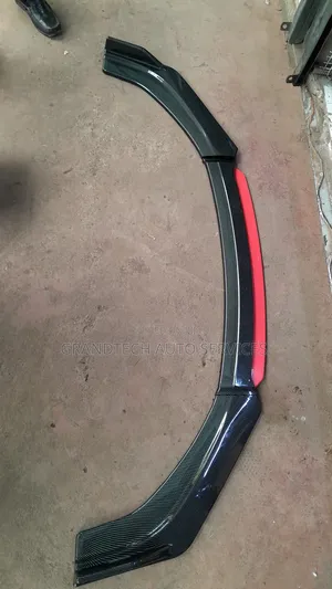 Red Black Carbon Fibre Bumper Lip