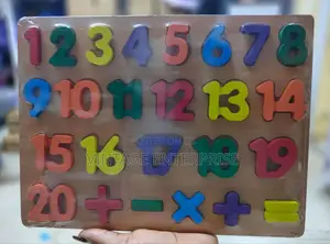 Educational Wooden Number Board