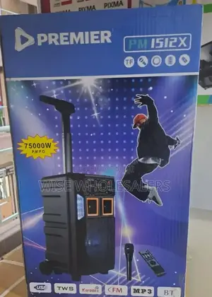 Premier Rechargeable Trolley Speaker With Led Lights°
