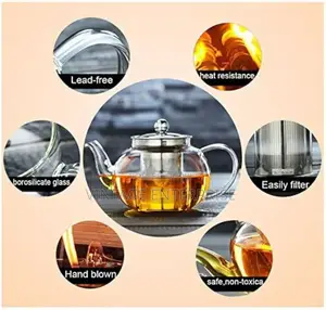 Borosilicate Glass Tea Pot With Infuser*