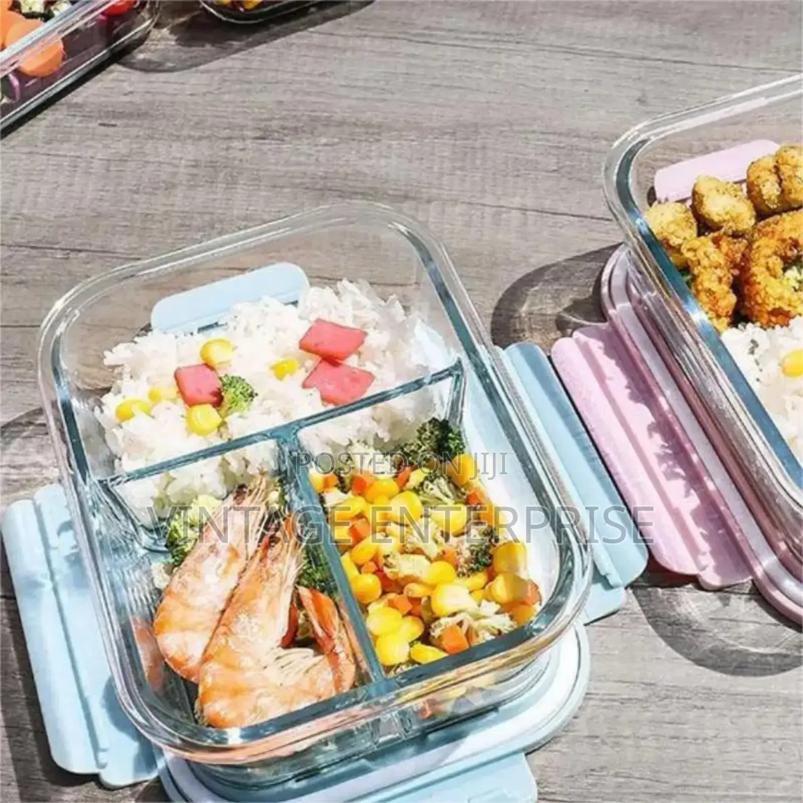 Grid Glass Lunch Box, Lunch Box