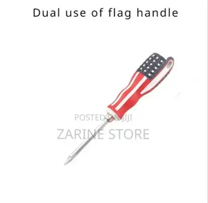 Dual Use Flag Handle Screwdriver With Removable Handle