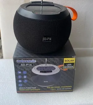 Rotosonic P14 BT Speaker With Solar LCD Display- Portable