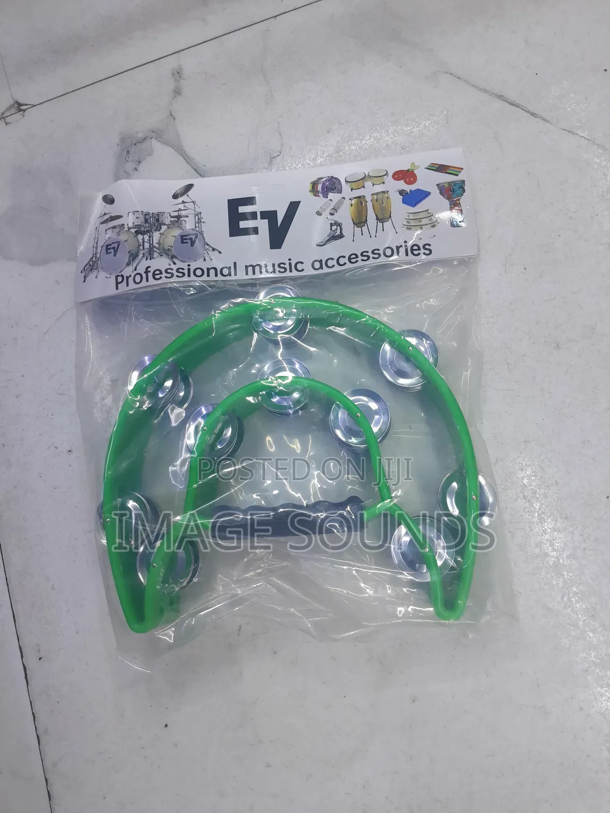 Plastic Tambourine (Green Color)