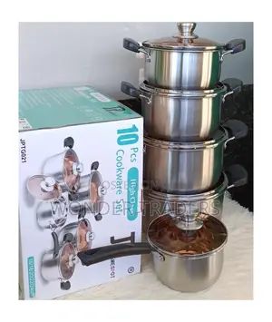 JP Jamesport Heavy Duty 10PCS Stainless Steel Pot Set