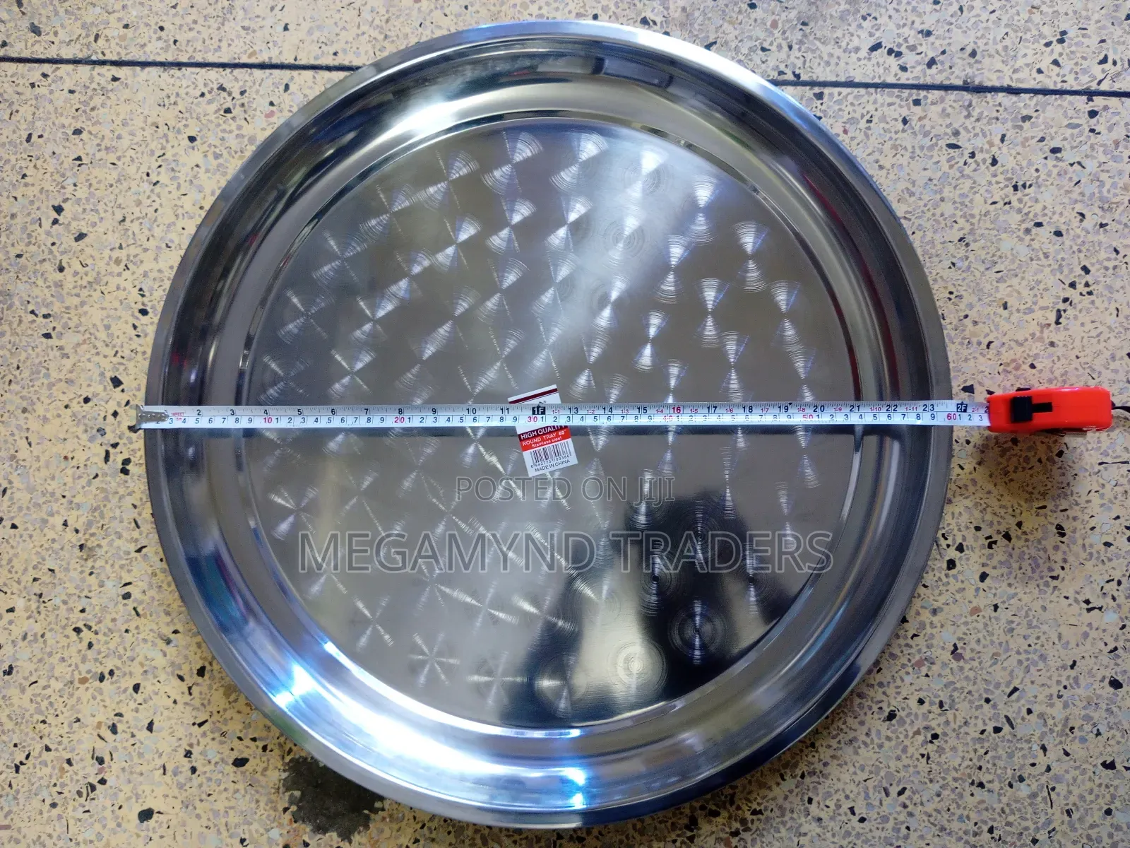 60cm Serving Tray/Sinia/Stainless Steel Tray