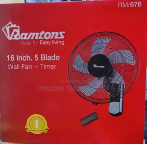 RM/676 Ramtons 16 Inches Wall Fan 5 Blades With Remote