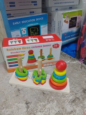 Rainbow Three Column Tower