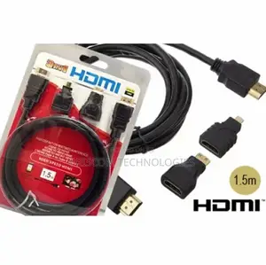3 in 1 HDMI to Micro Mini HDMI Cable and Adapter Set