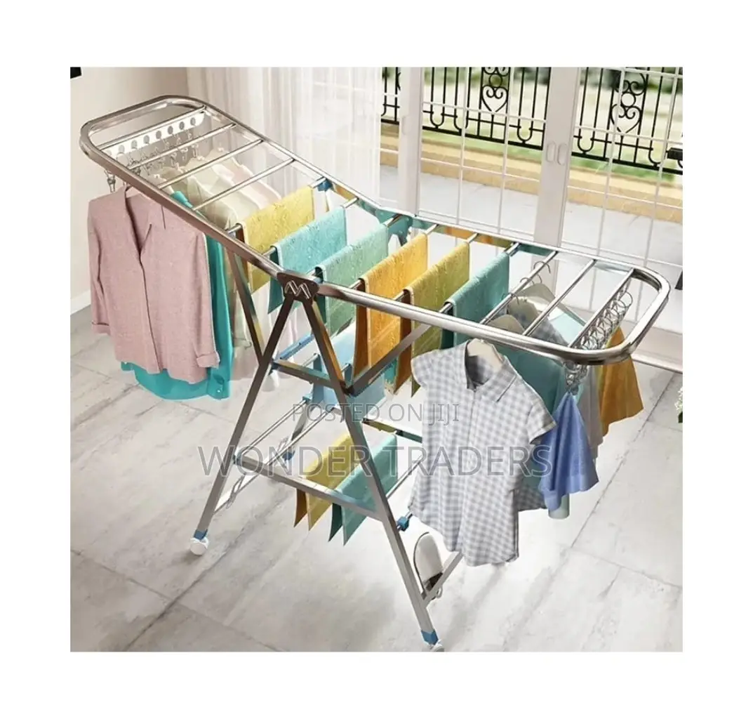 Outdoor Laundry Drying Rack - Metallic